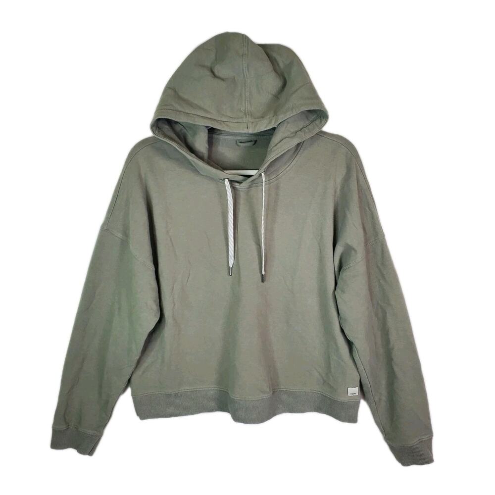 Vuori Women’s Laguna Cropped Hoodie Sweatshirt Green Sz Medium VW271